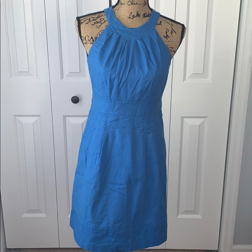 LOFT Blue Halter Dress
